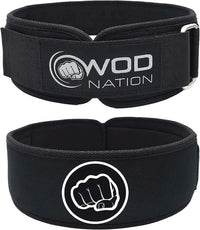 Weight Lifting Belt - 4 Inch Firm Support Nylon Weightlifting Belt for Deadlift, Squat & Powerlifting - Gym Belts for Men & Women - Great for Your Strength Training Equipment and Workout