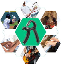 Grip Strength Trainer, Hand Grip Strengthener, Grip Strengthener, Adjustable Resistance, Forearm Strengthener, Perfect for Musicians Athletes